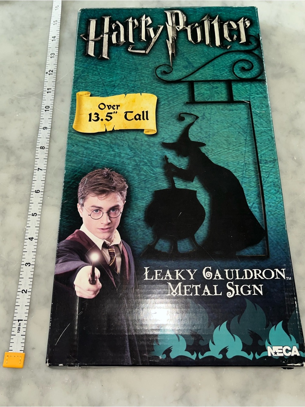 Harry Potter Leaky Cauldron Metal Sign - Teal/Black by NECA